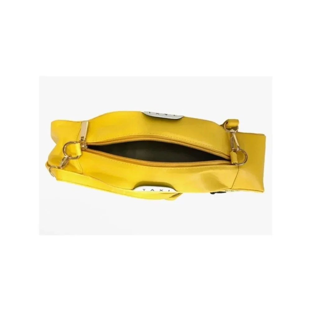 Ladies Big Apple NYC Kitsch Yellow Taxi Cab Car Crossbody Vehicle New